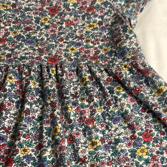 GAP Red and Blue Casual Dress with Floral Print - Picture 4 of 6